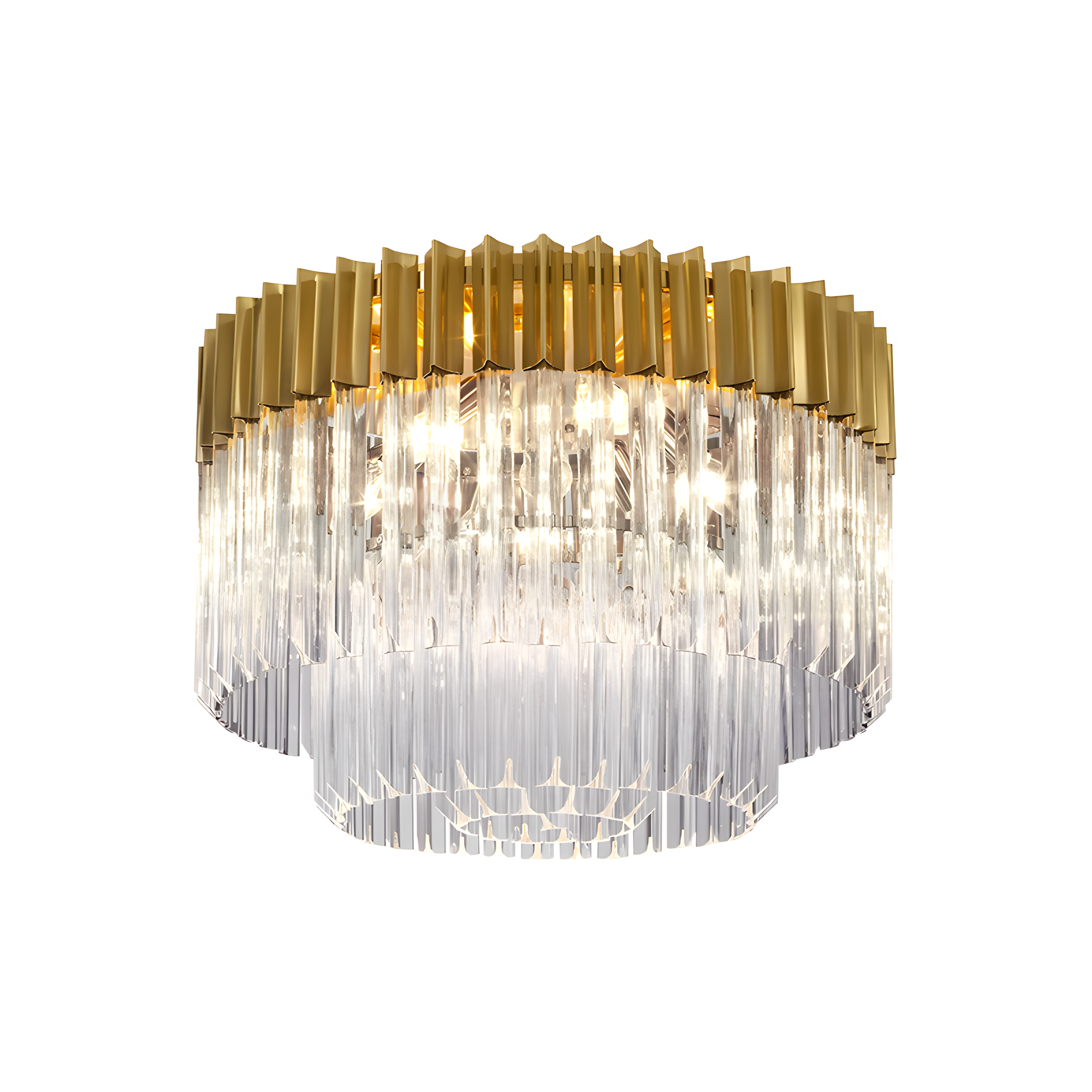 Luxury Gold Crystal LED Ceiling Lights