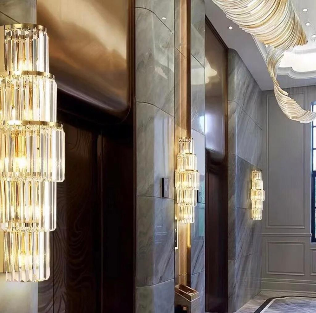 Luxury Large Crystal Wall Lamps