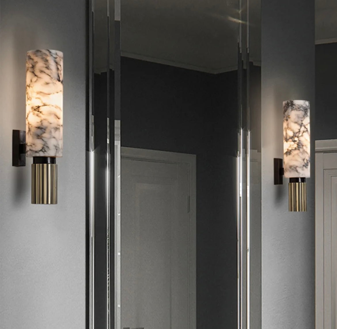 Marble Brass Wall Lights