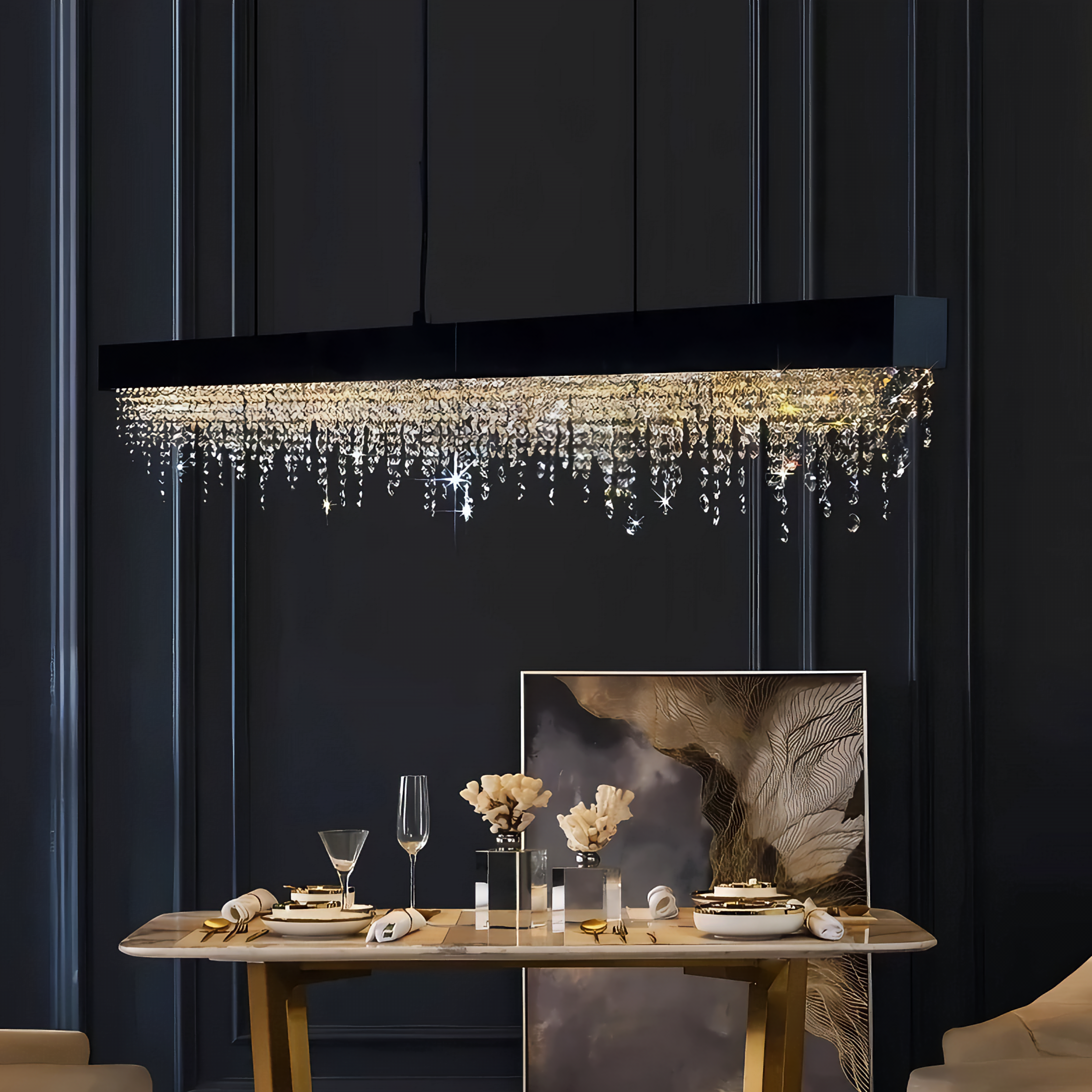 Modern Crystal LED Chandelier