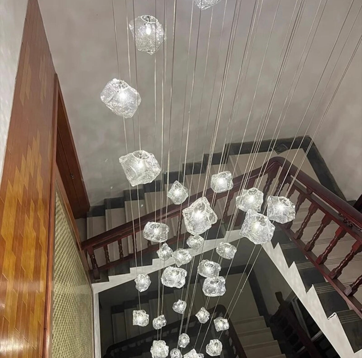 Modern Crystal Staircase Pendant lights