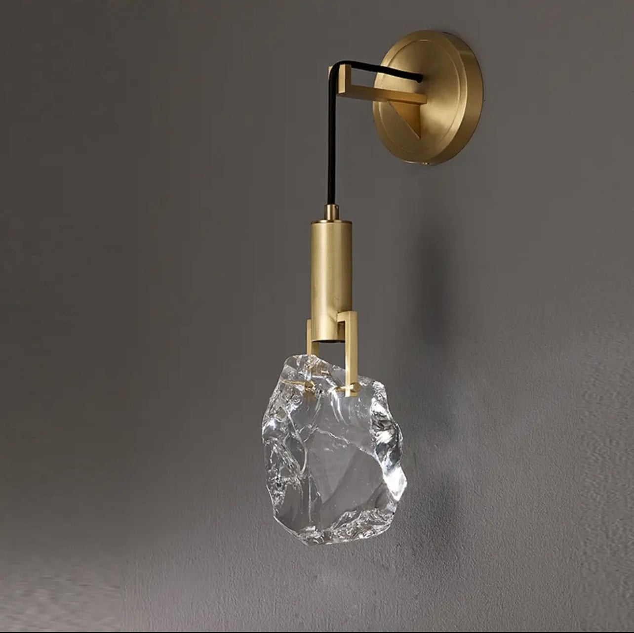 Modern Gold Crystal Wall Lighting