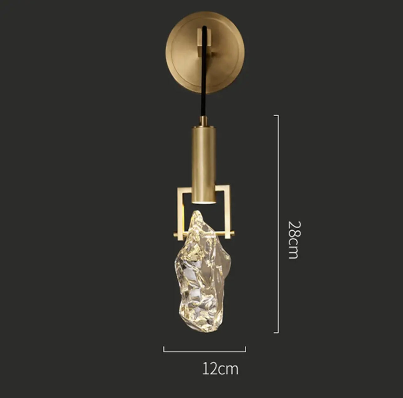 Modern Gold Crystal Wall Lights