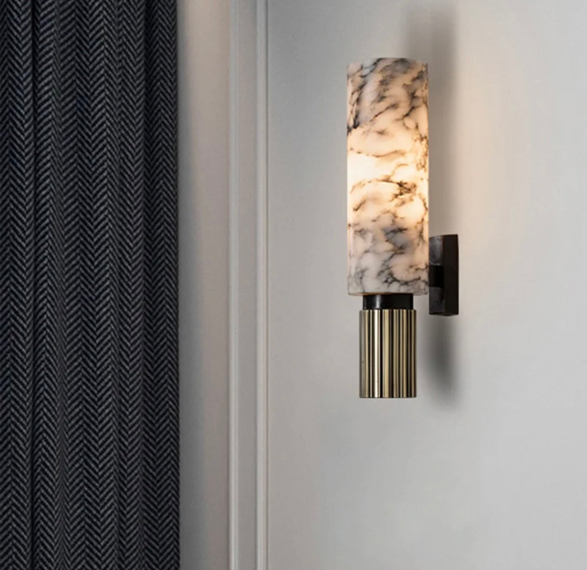 Modern Marble Brass Wall Light