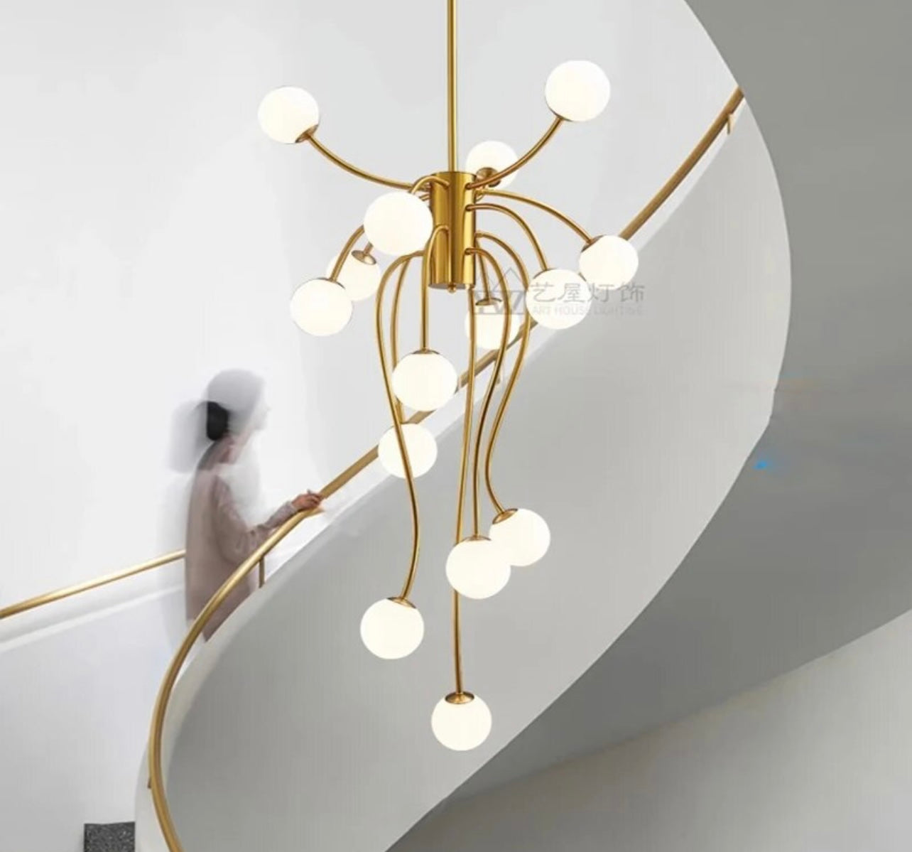 Modern Nordic Arm Stair Chandelier lights