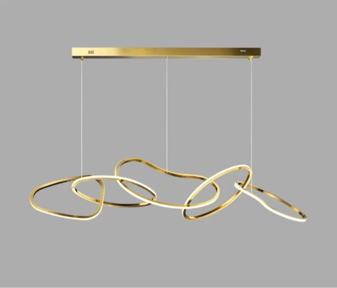 Modern Squiggle Ring Pendant Lights