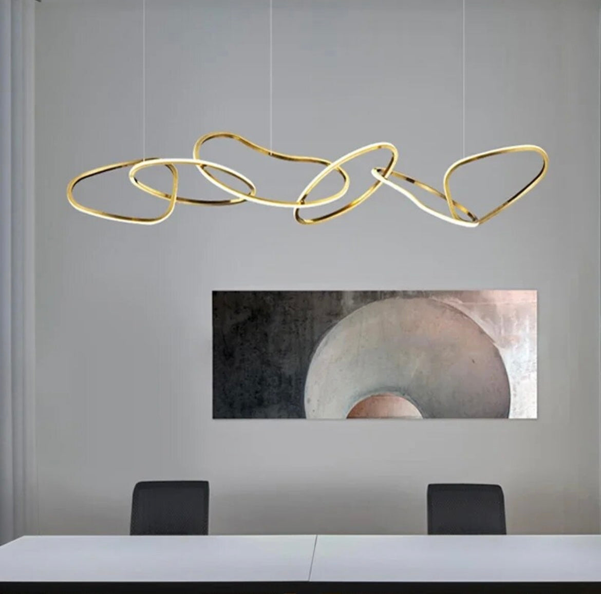 Modern & Stylish Squiggle Ring Pendant Lights