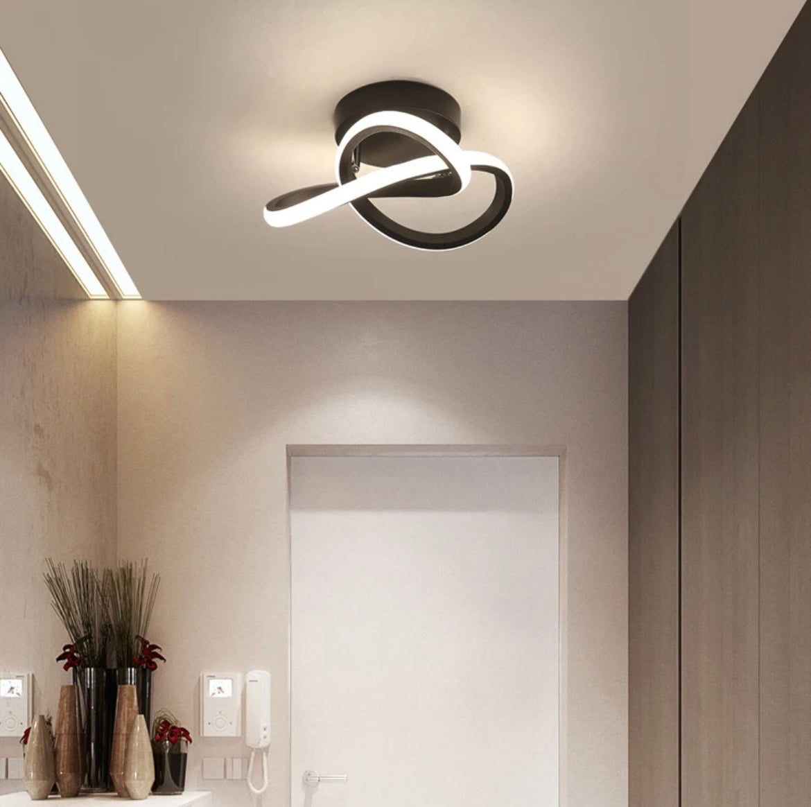 Modern Swirl LED Ceiling Light