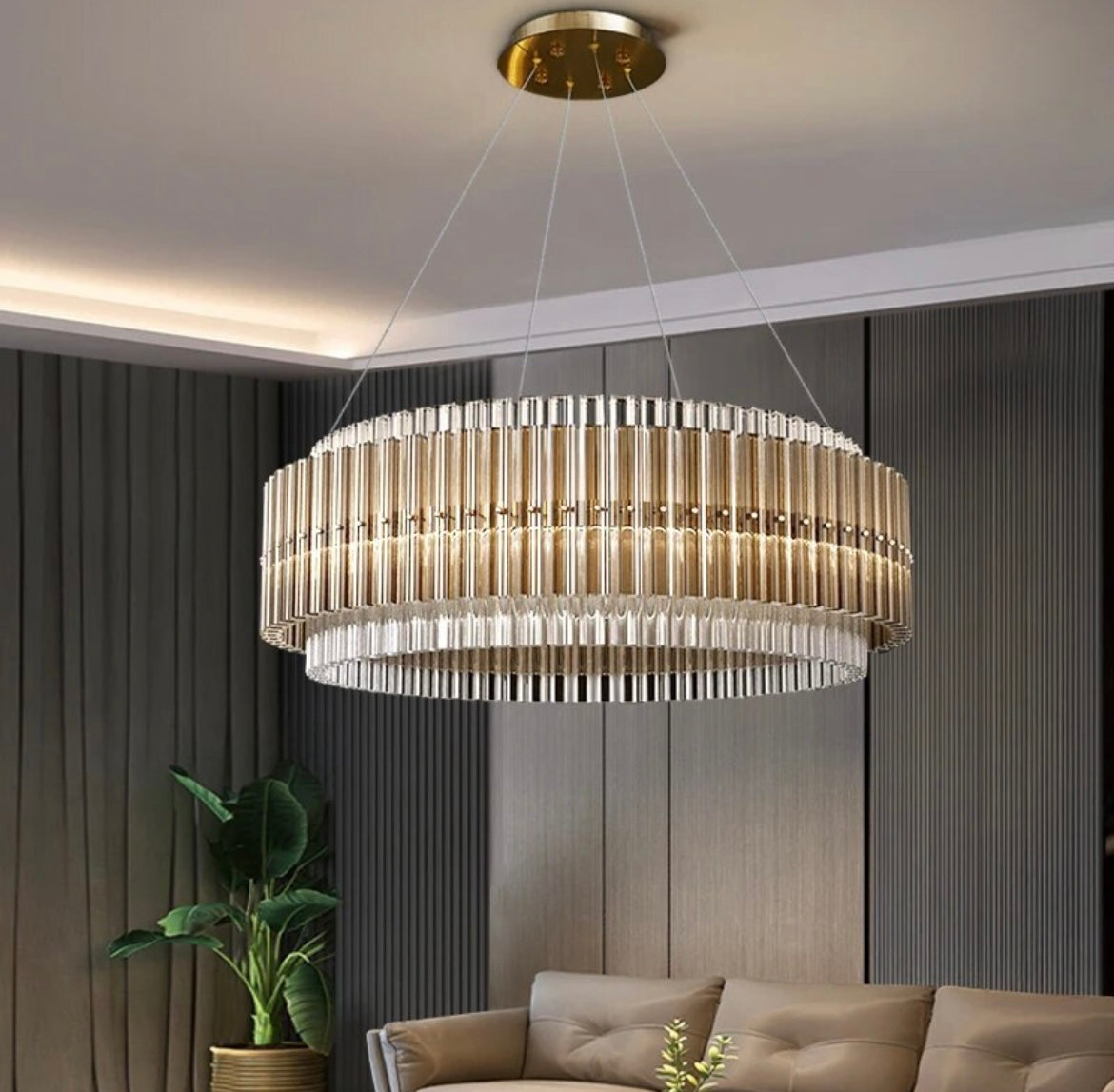 Round Glass Decor Chandelier lighting