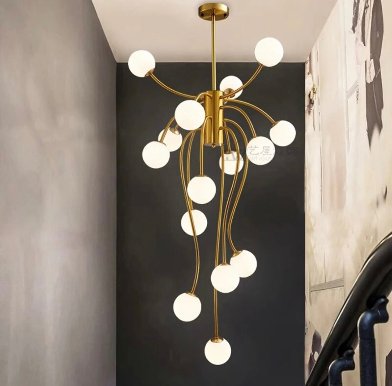 Nordic Arm Stair Chandelier lighting