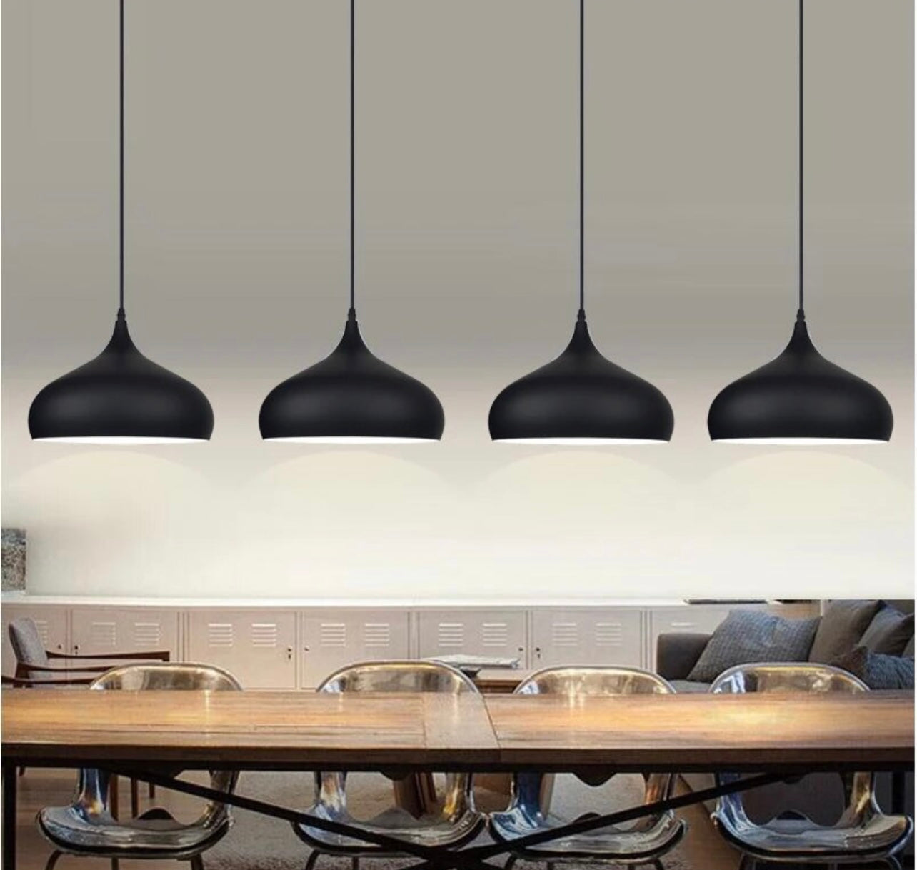 Nordic Simple Black Pendant Light