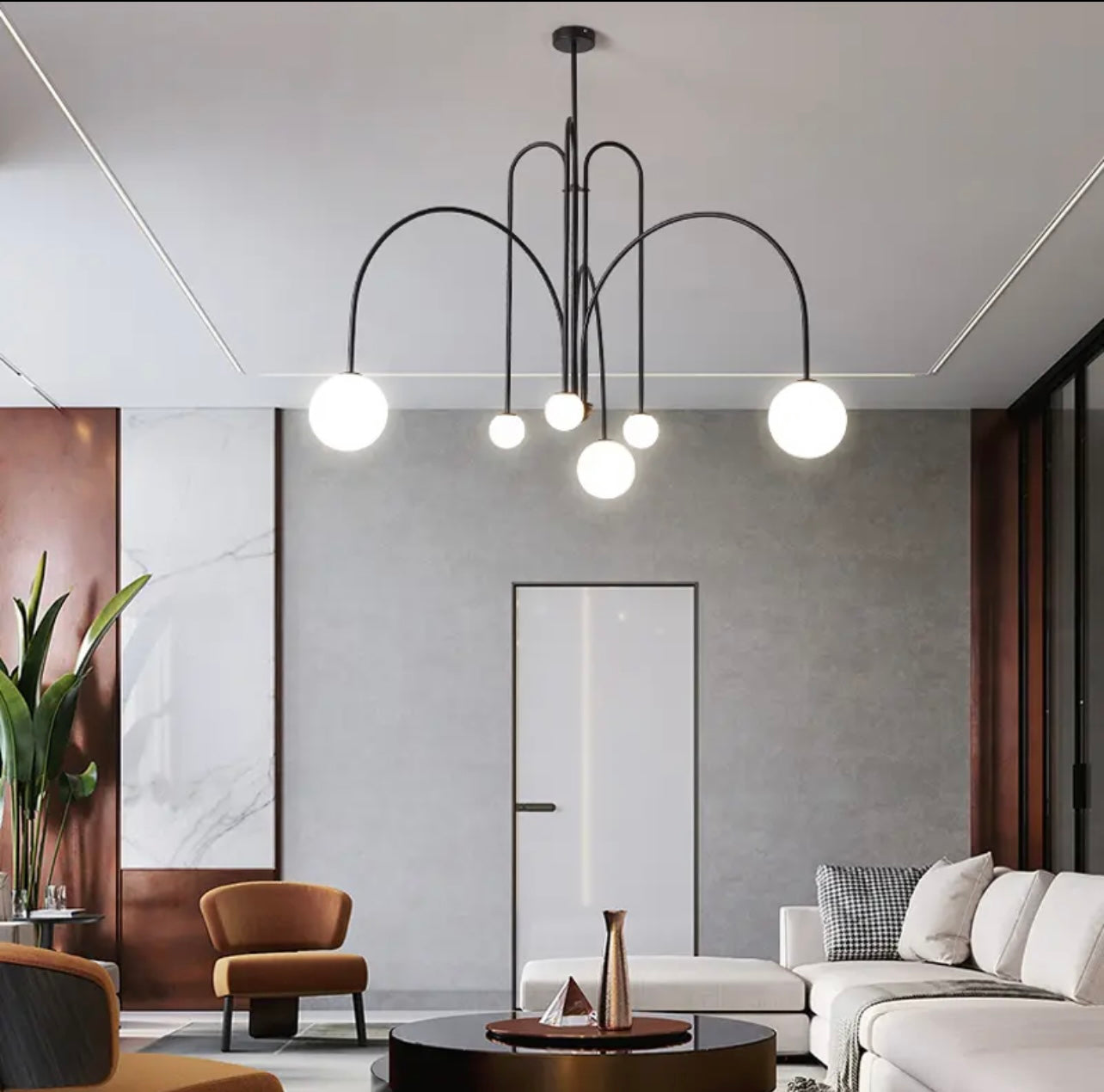 Post-Modern Geometric Chandelier lighting