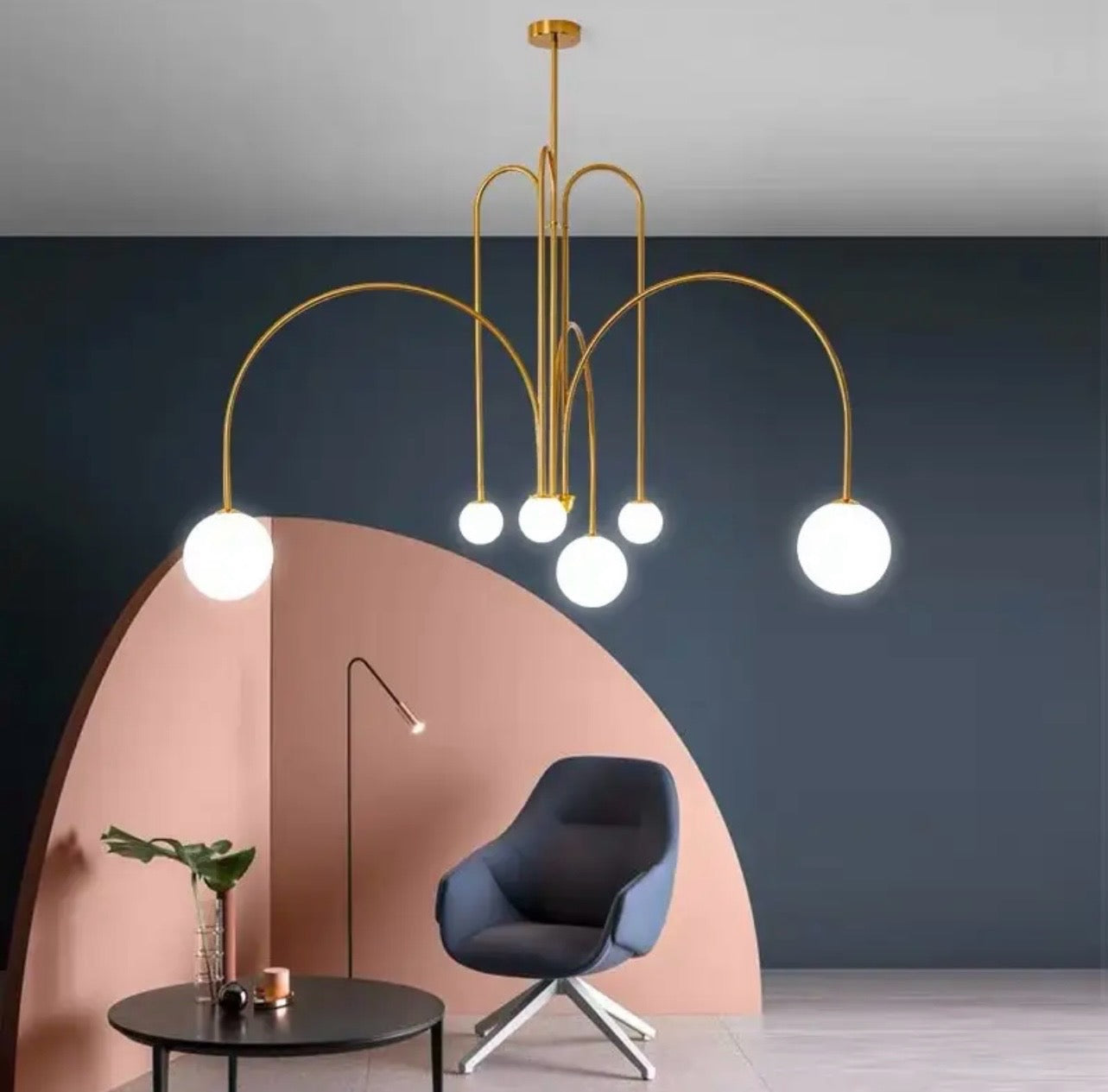 Post-Modern Geometric Chandelier lights