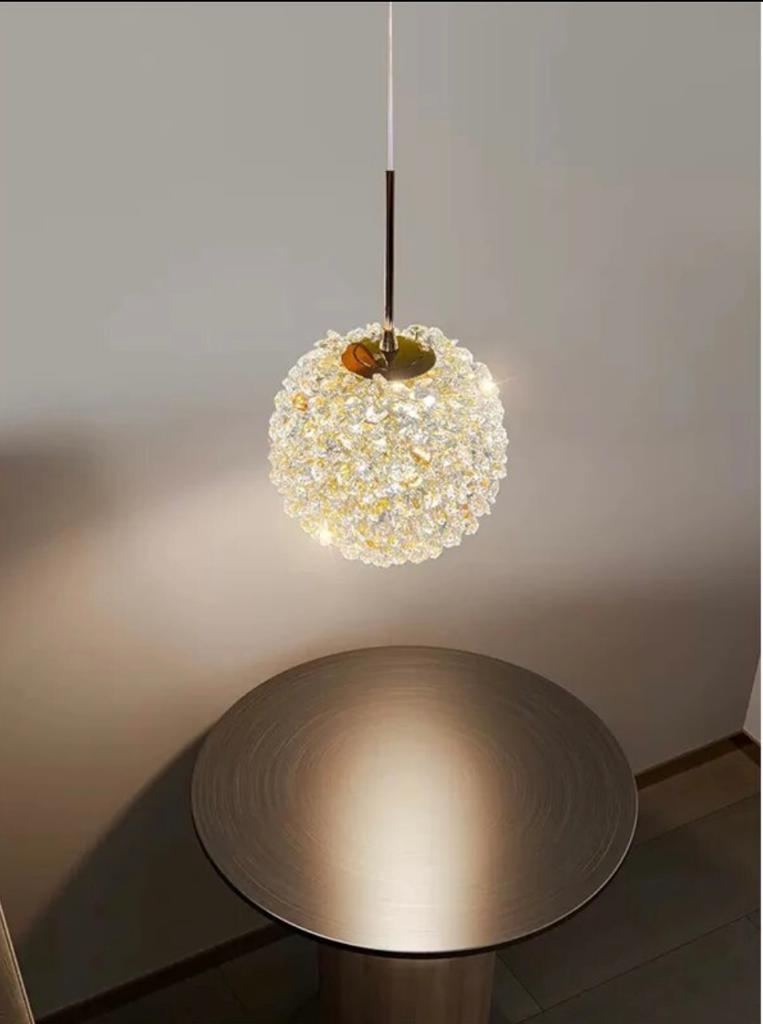 Postmodern Cherry Crystal Ball Lamps