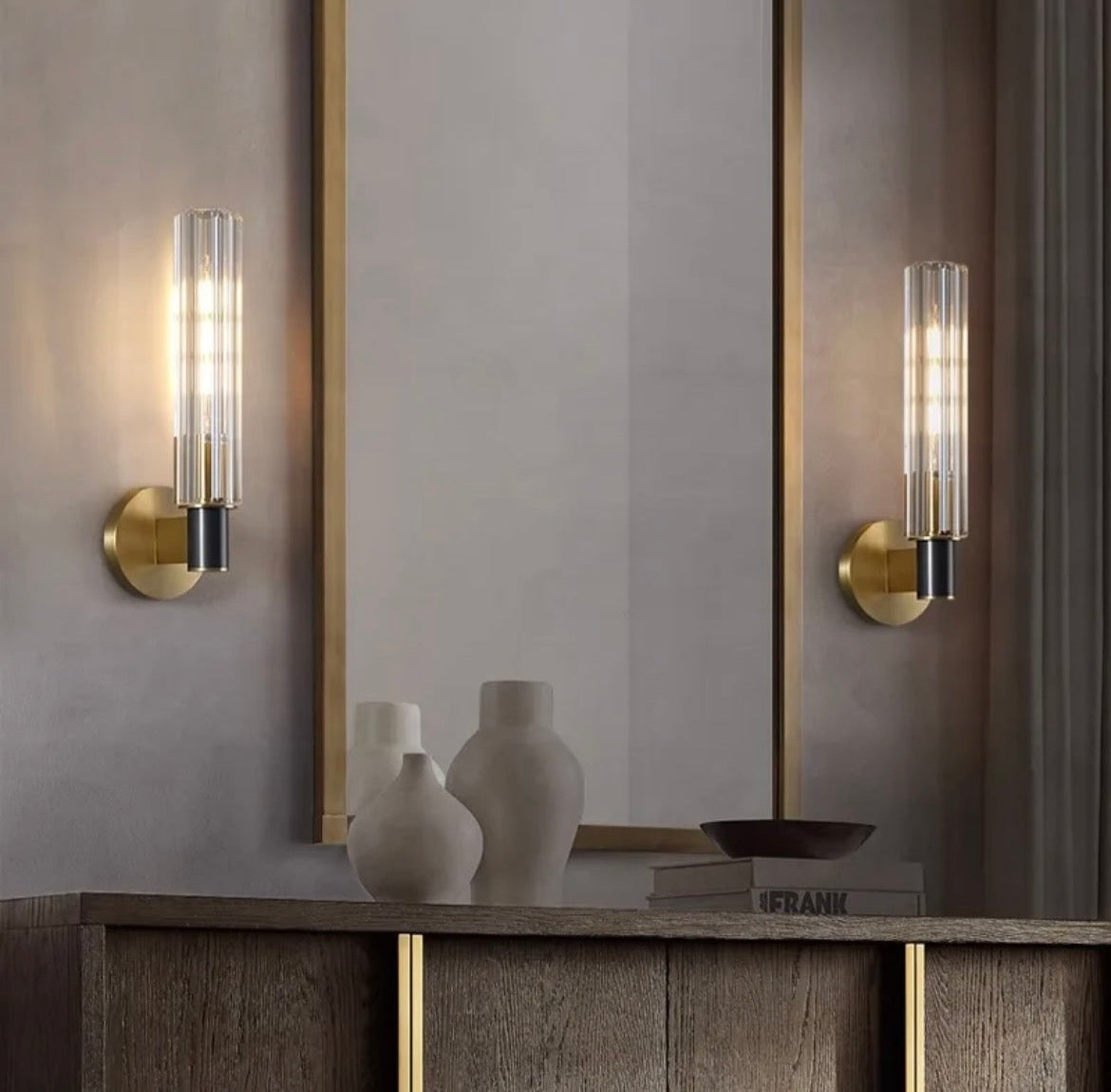 Postmodern Designer Brass LED Wall Light