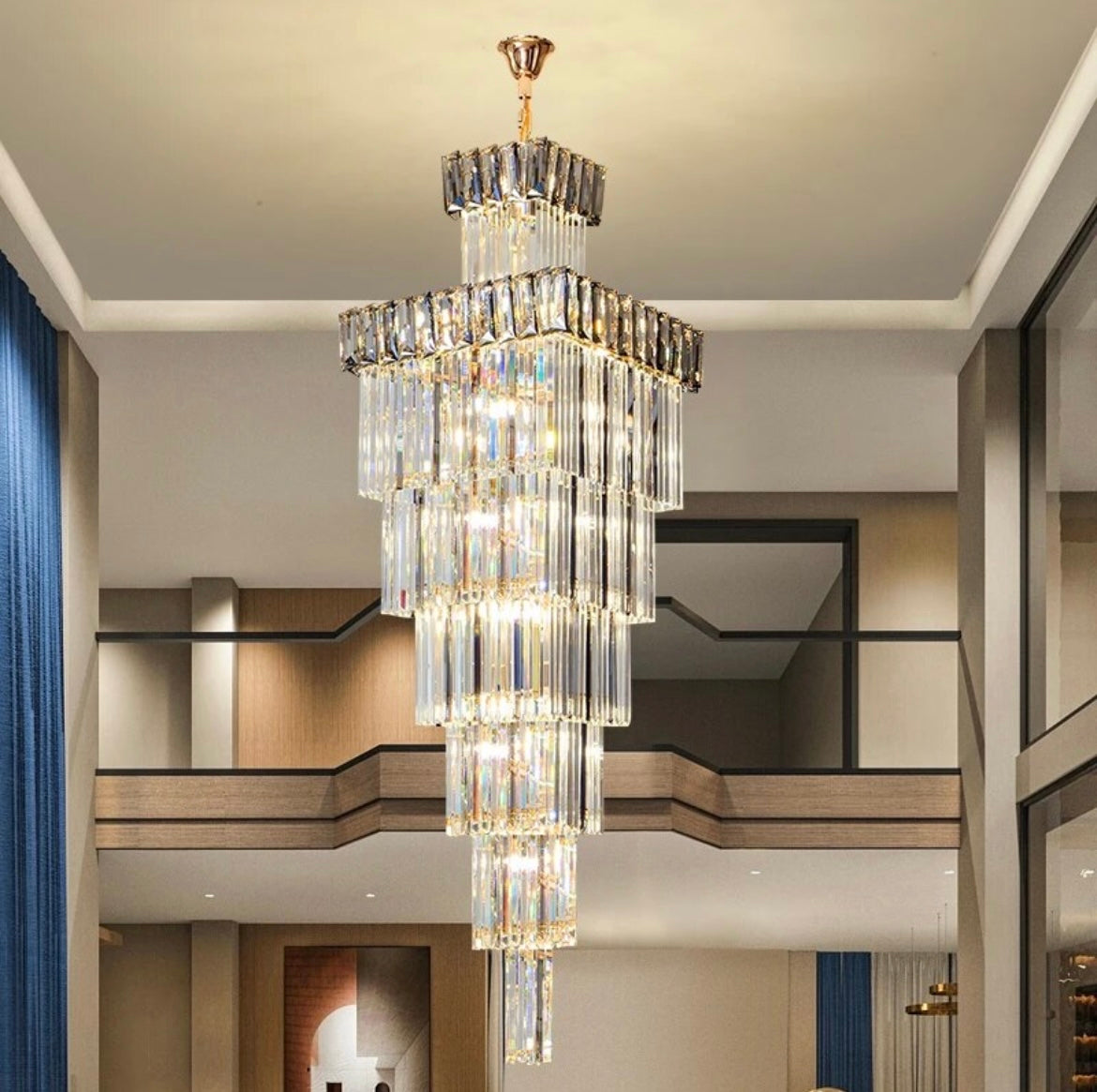 Postmodern Light Luxury Crystal Villa Chandelier light