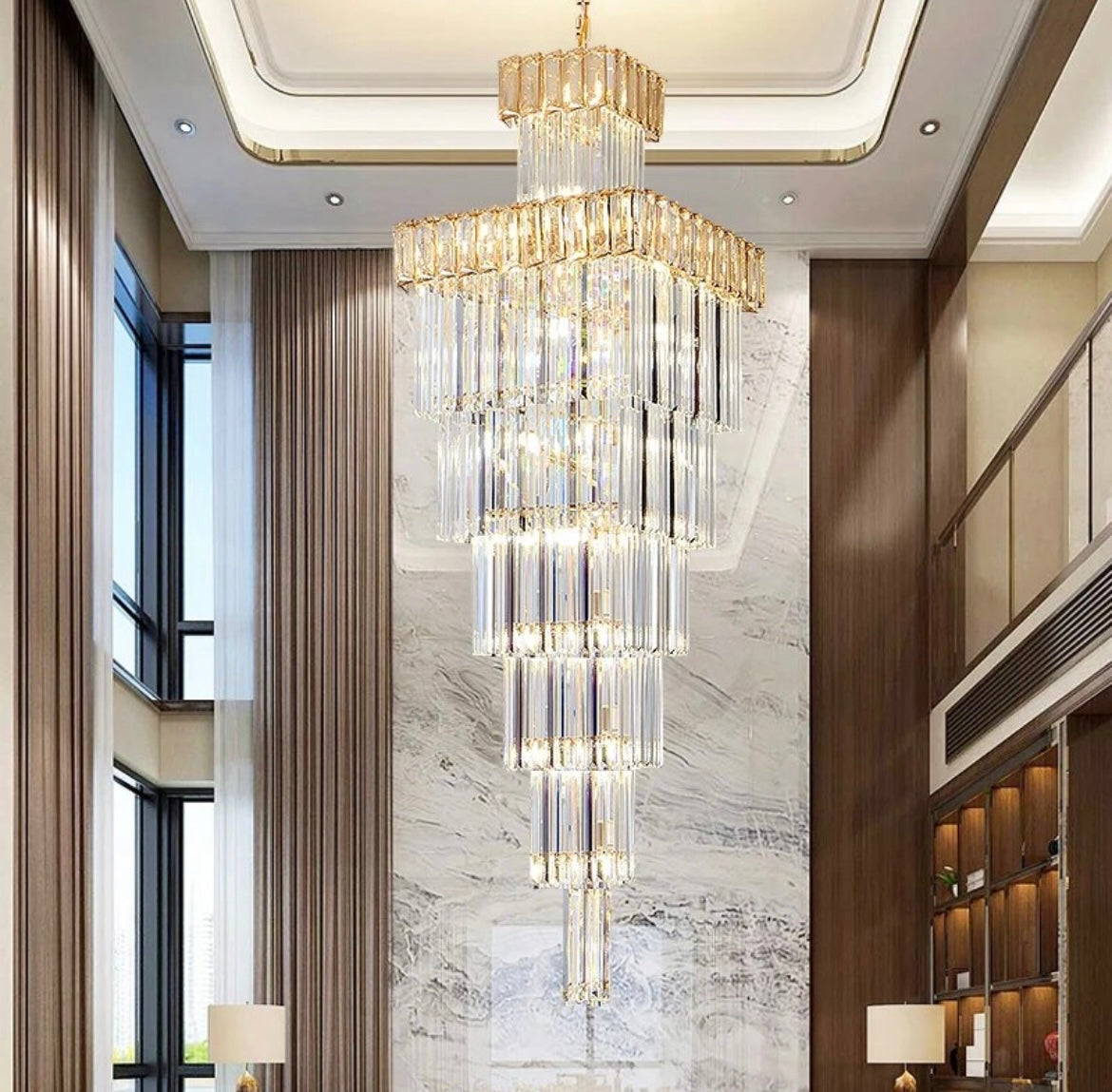 Postmodern Light Luxury Crystal Villa Chandelier lighting