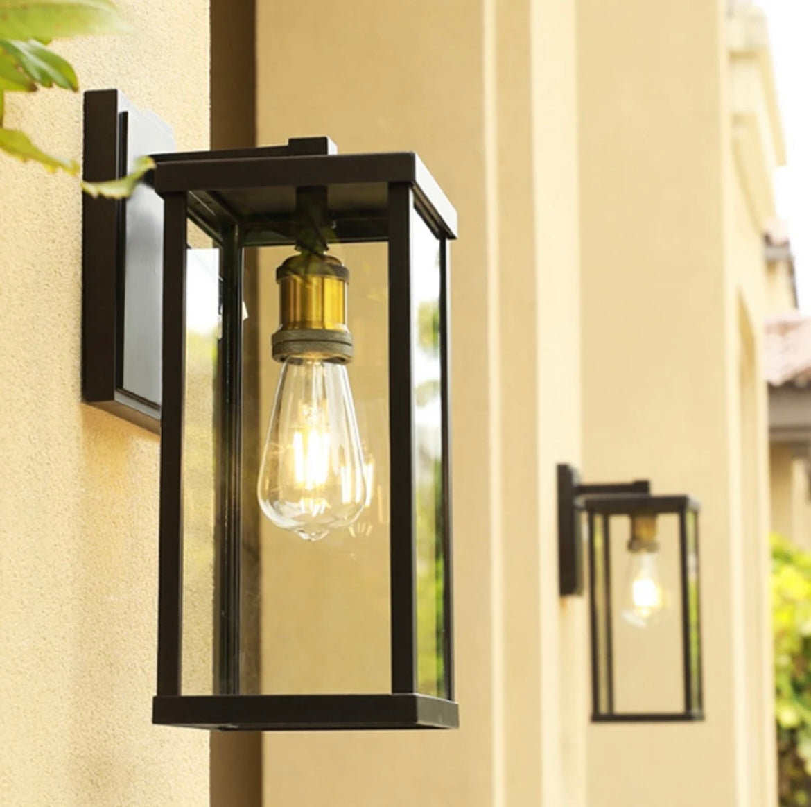 Rectangle Box Outdoor Waterproof Wall Lantern 