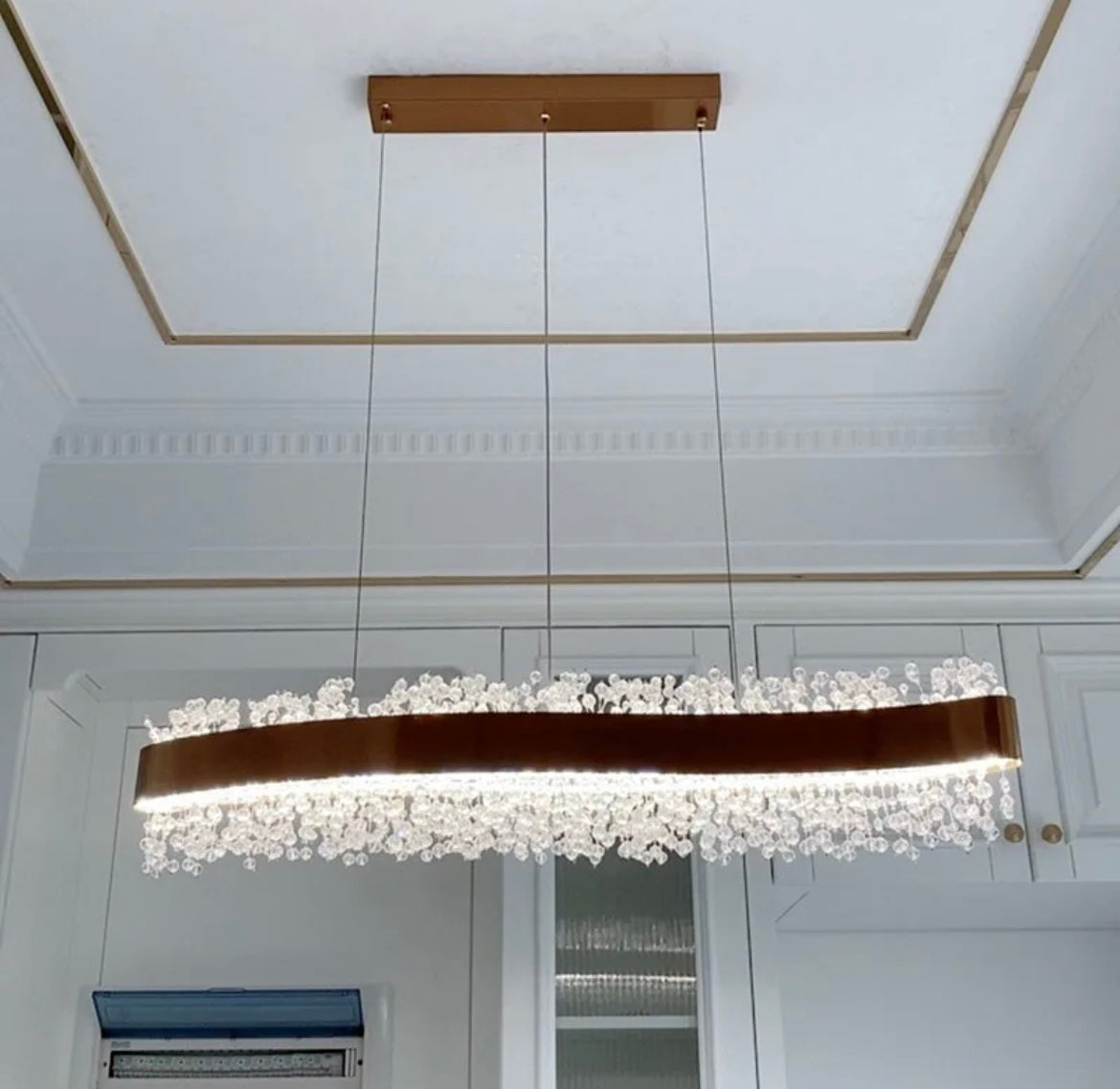 Rectangular Design Crystal Lighting