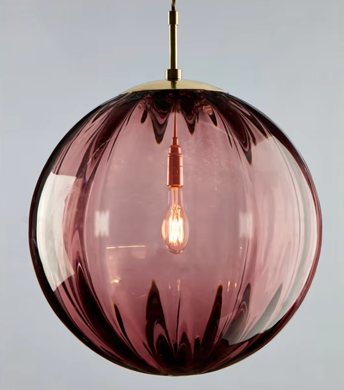 Hanging Kitchen Red Ball Pendant 