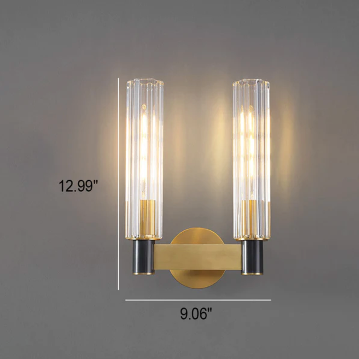 Postmodern Designer Brass LED Wall Light