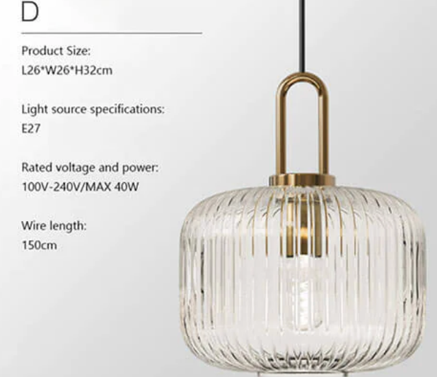 Nordic Glass Pendant Light