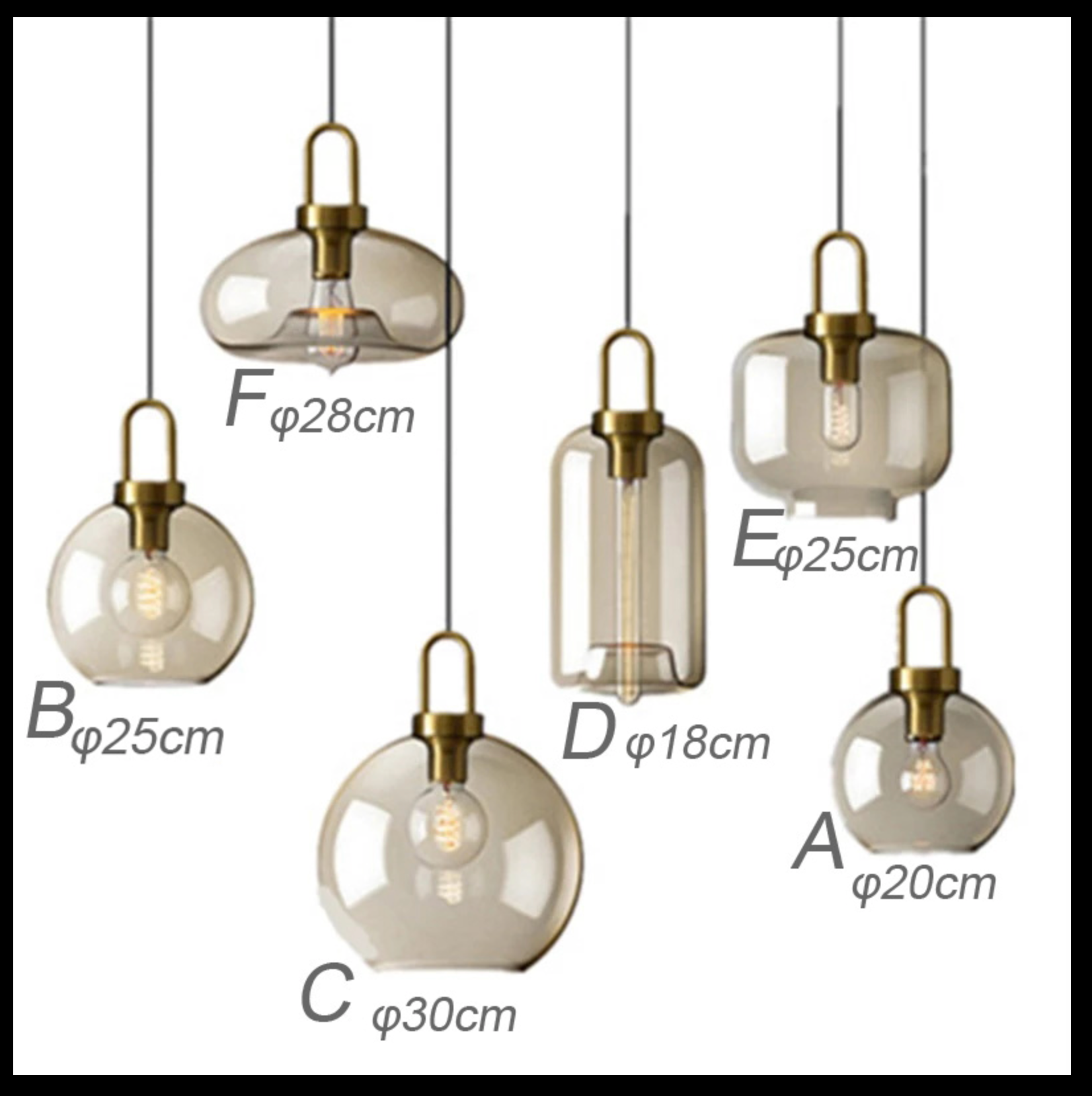 Modern Glass Latern Pendant Lights