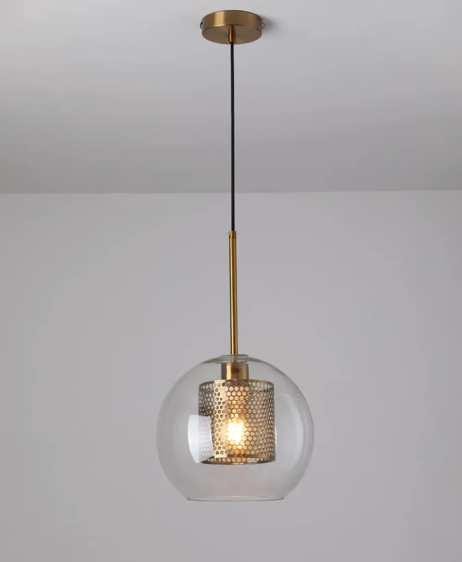 Industrial Brass Pendant