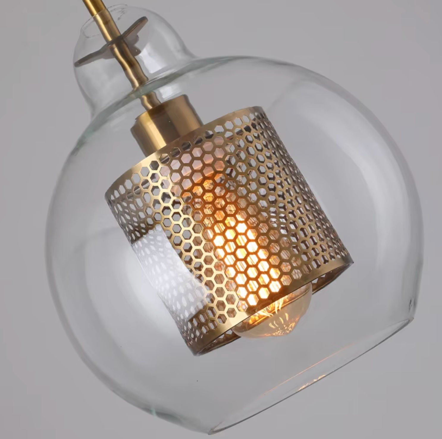 Industrial Brass Pendant