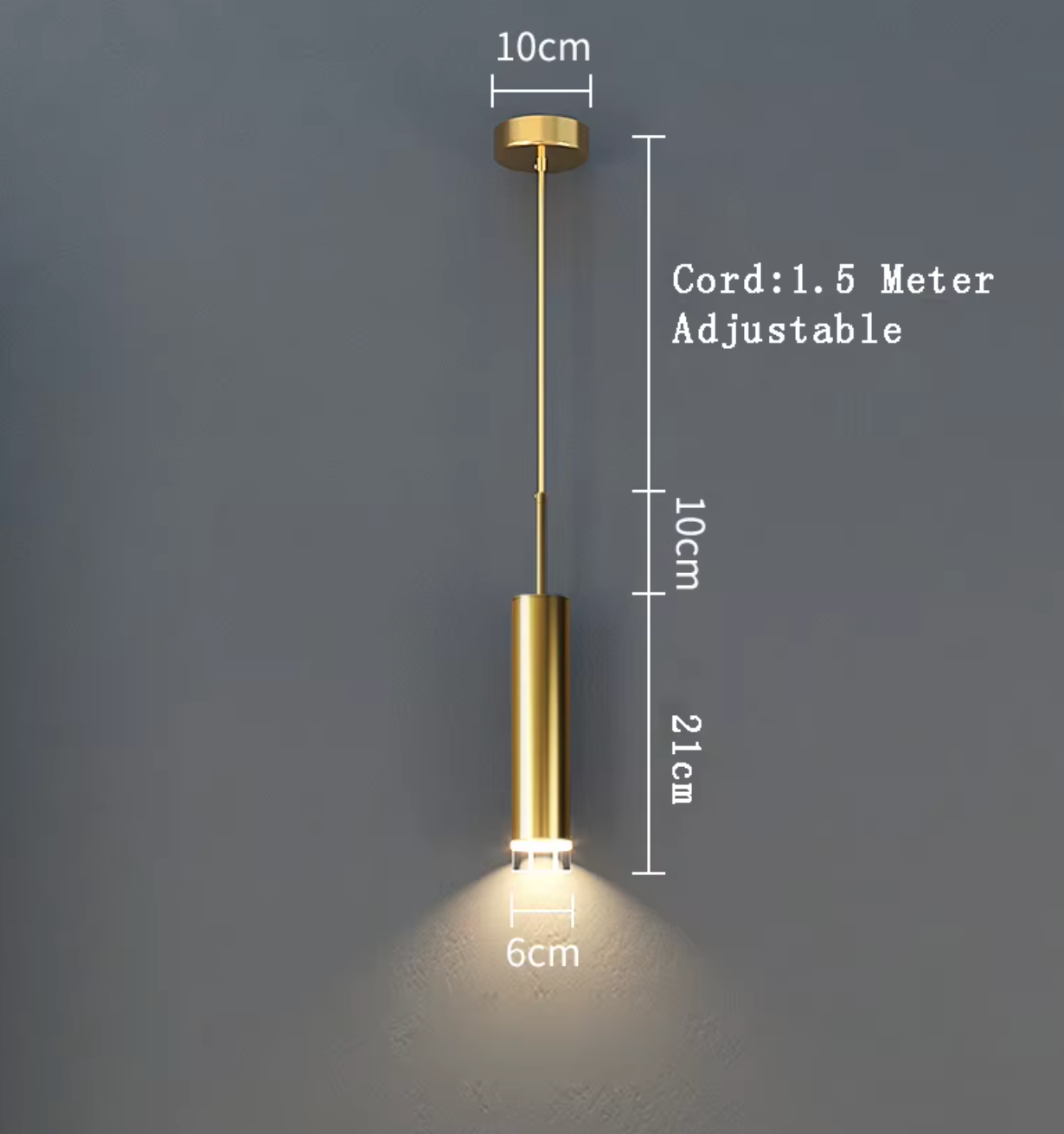 Simple Brass Pendant Light