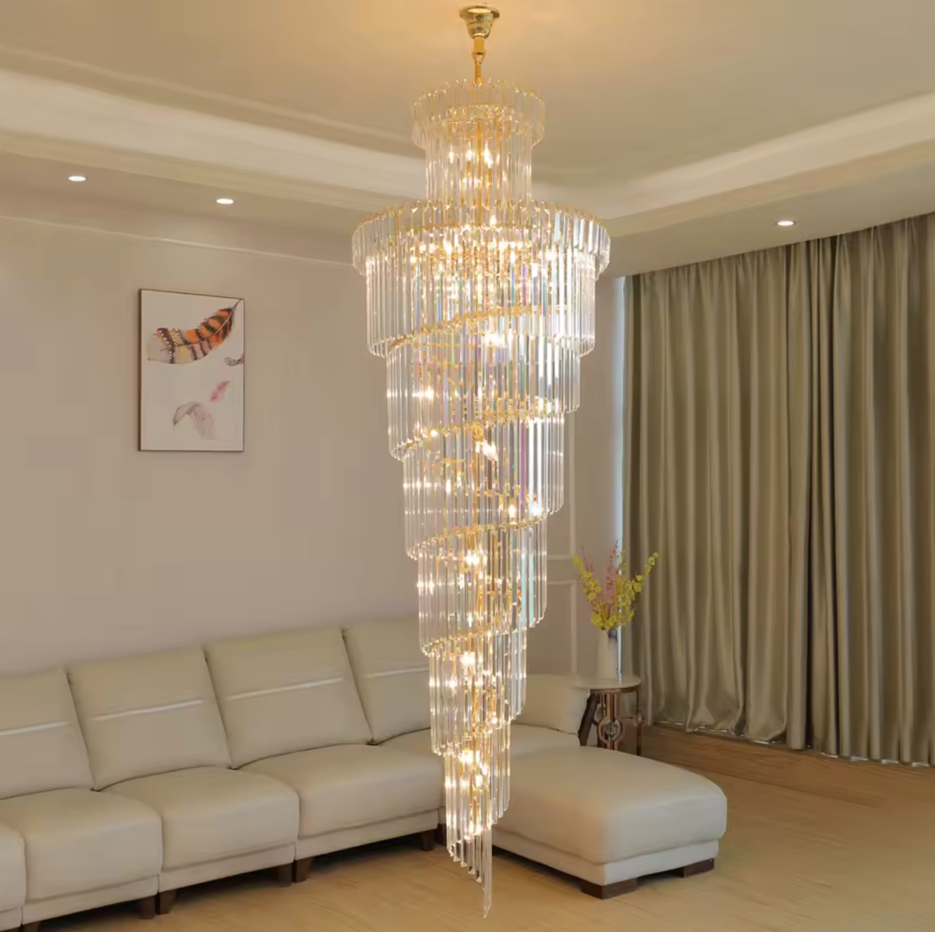 Luxury Long Staircase Crystal Chandelier