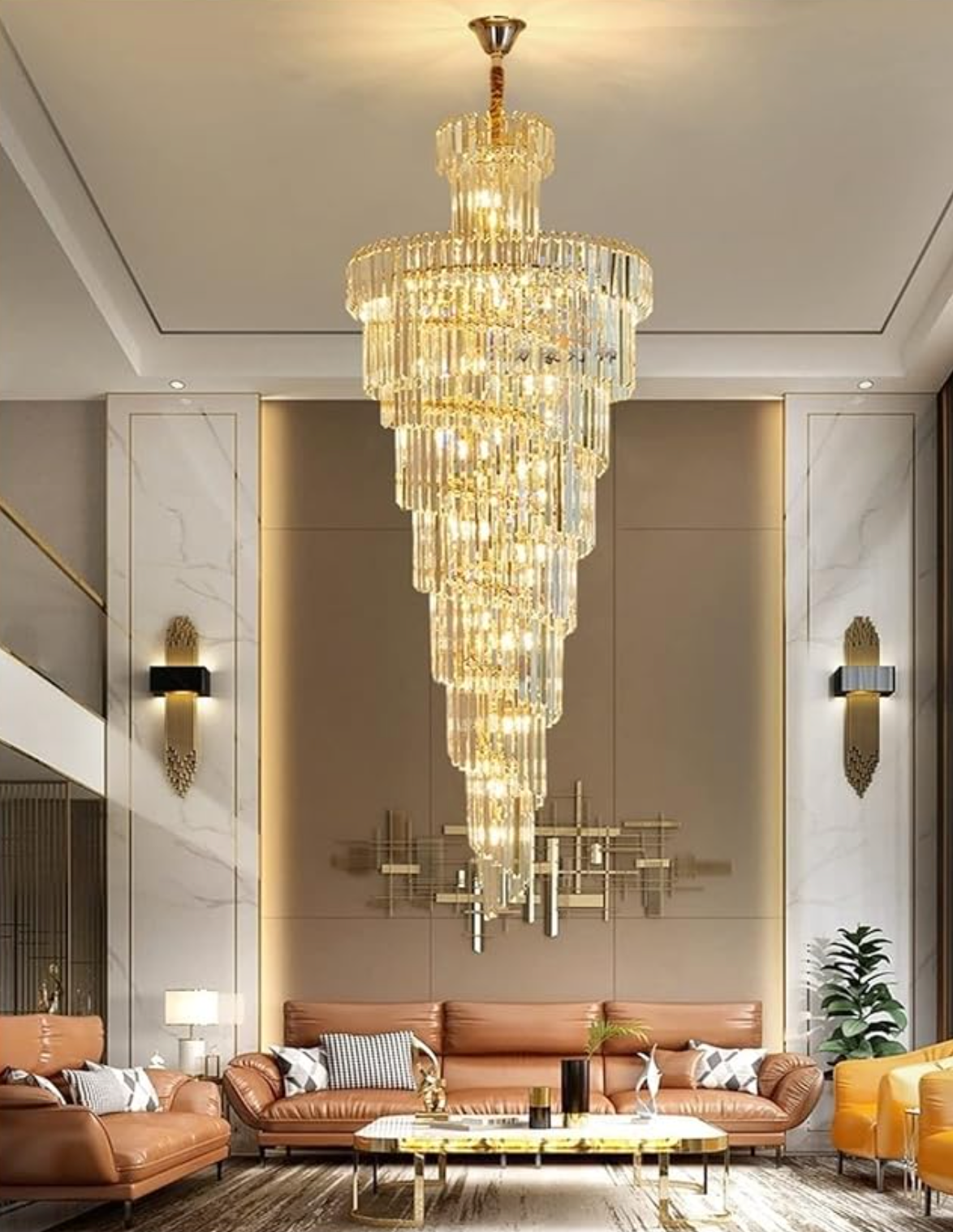 Luxury Long Staircase Crystal Chandelier