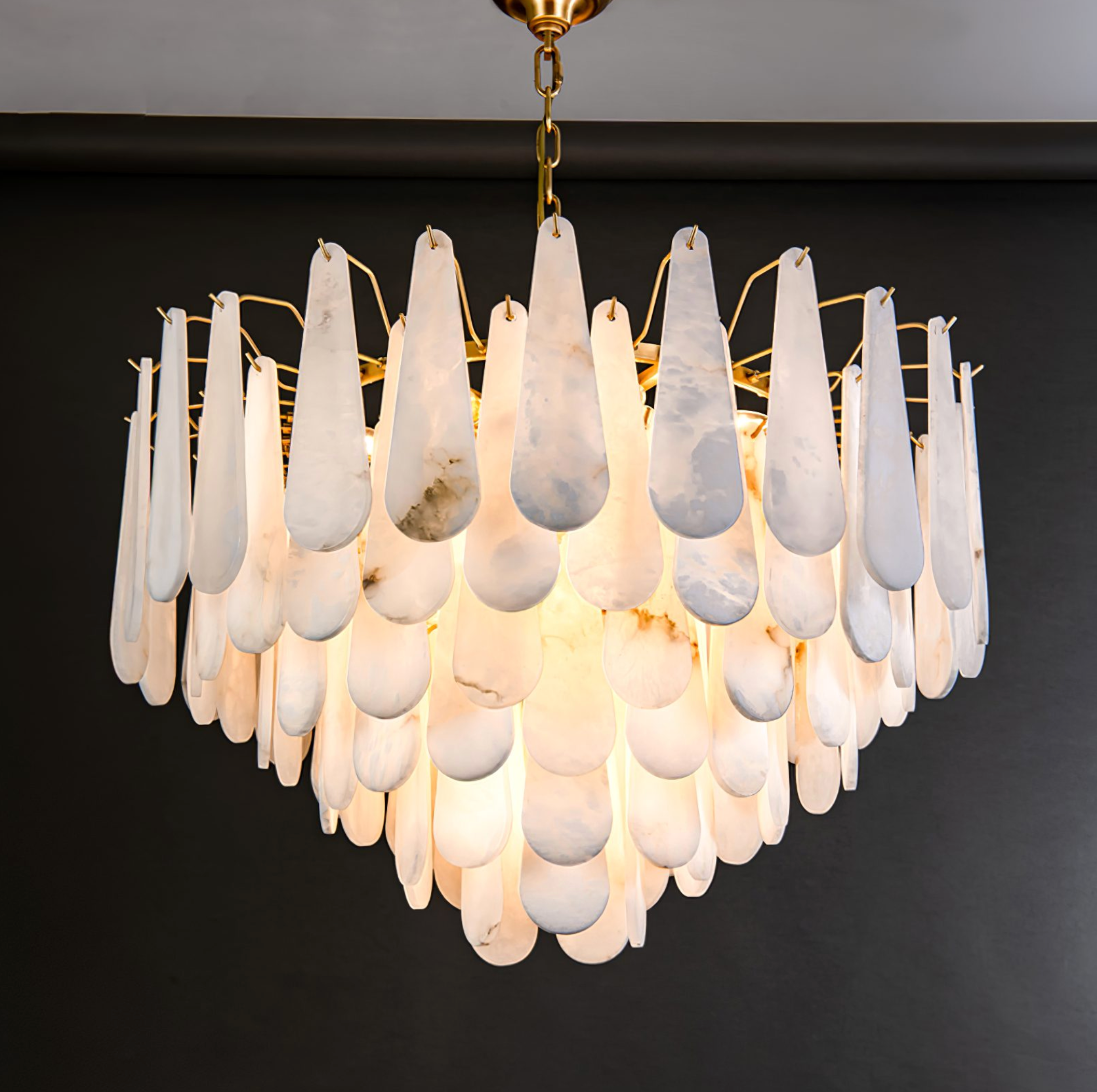 Marble Circular Deluxe Chandelier