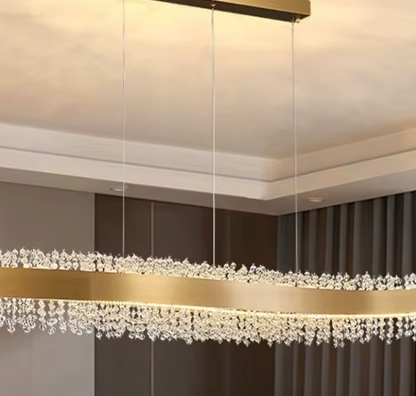 Rectangular Design Crystal Lighting