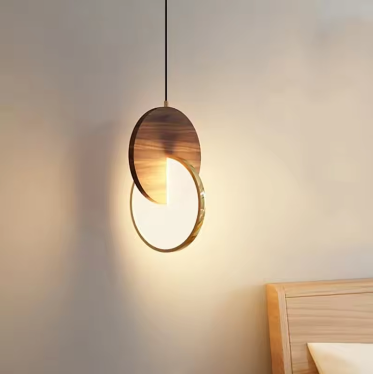 Wooden Circular Pendant