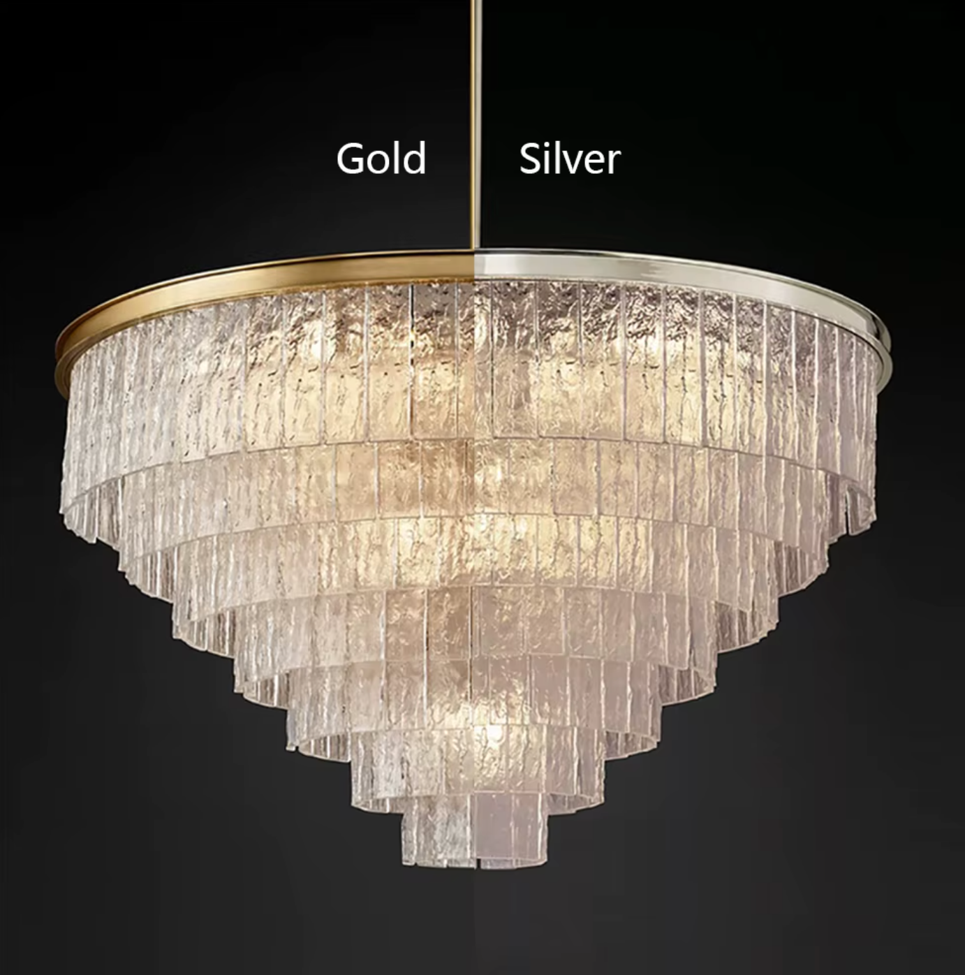 modern tiered chandelier