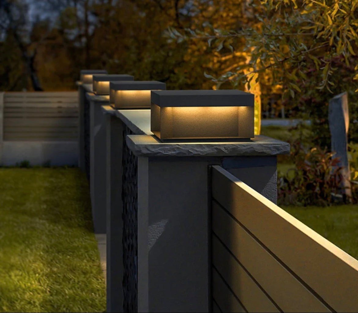 Solar Outdoor Garden Pillar Light