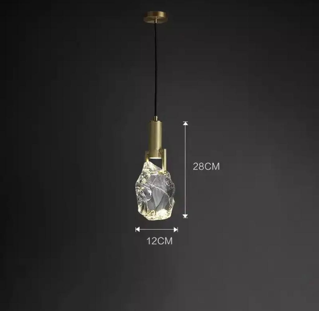 Stone Crystal Pendant Lamp