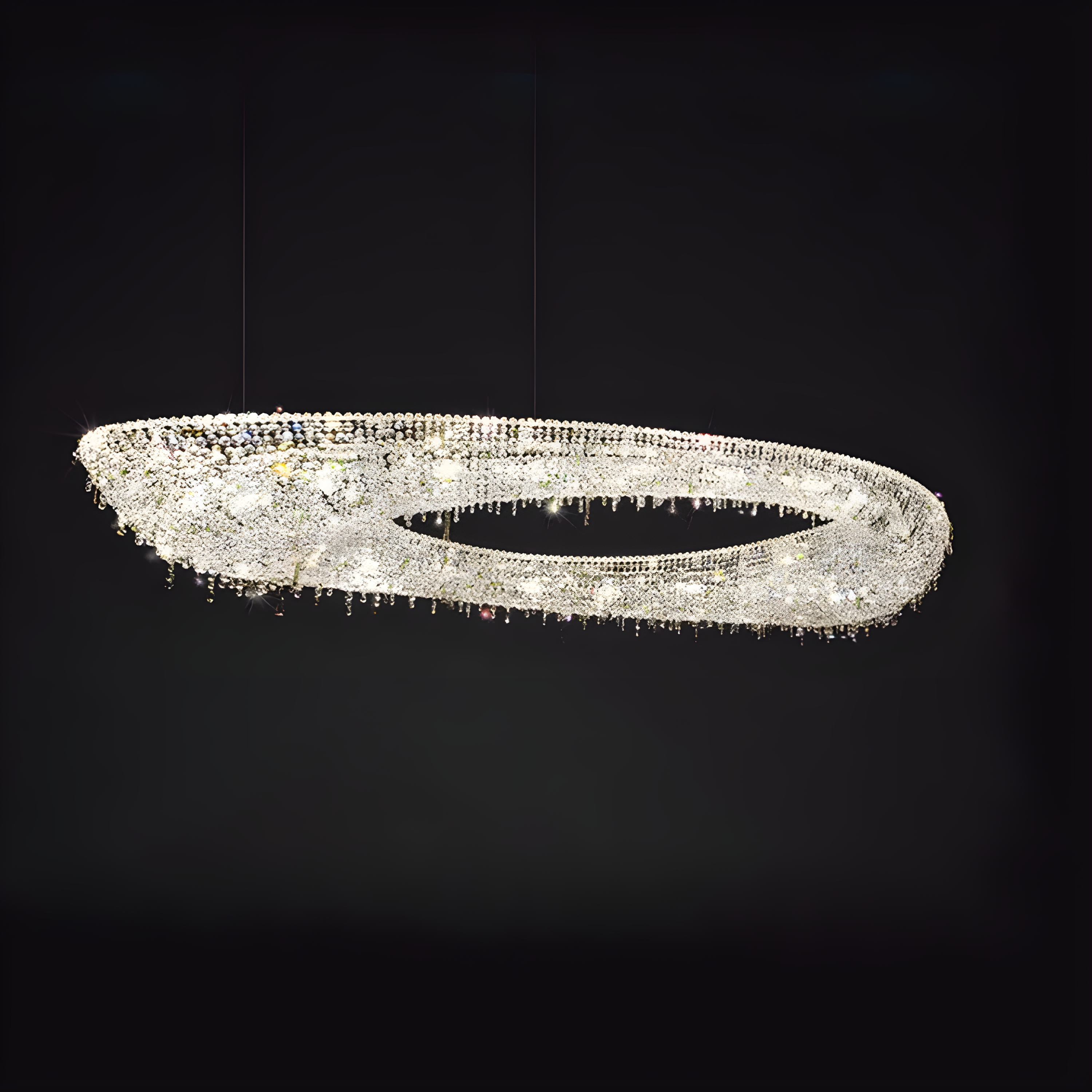 Stylish Italian Postmodern Circle Ring Chandelier light