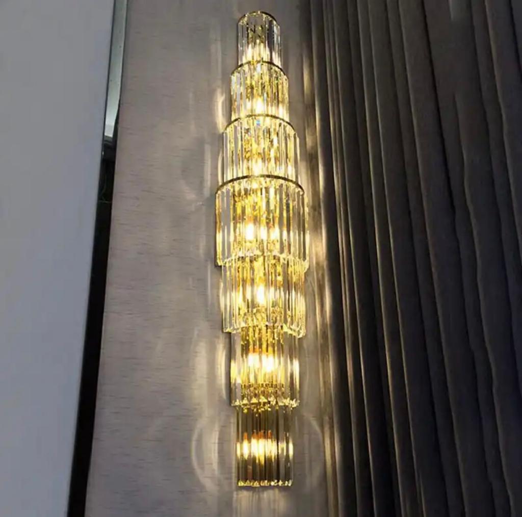 Stylish Large Crystal Wall Lighting