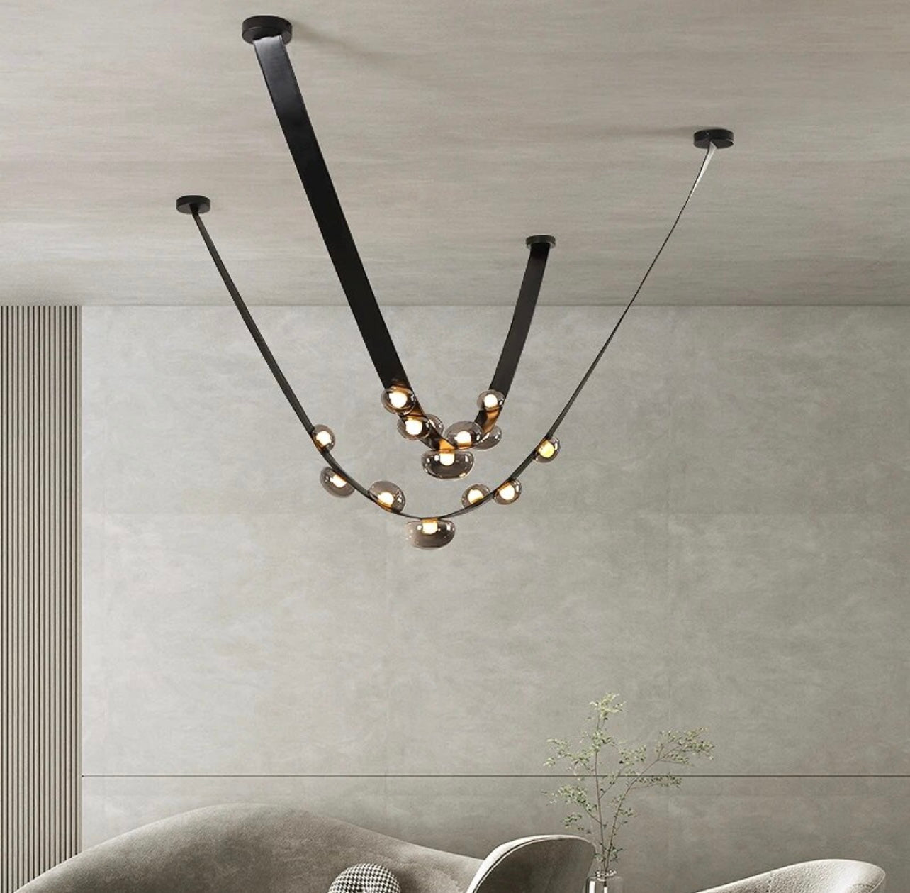 Suspended Belt Pendant Lights