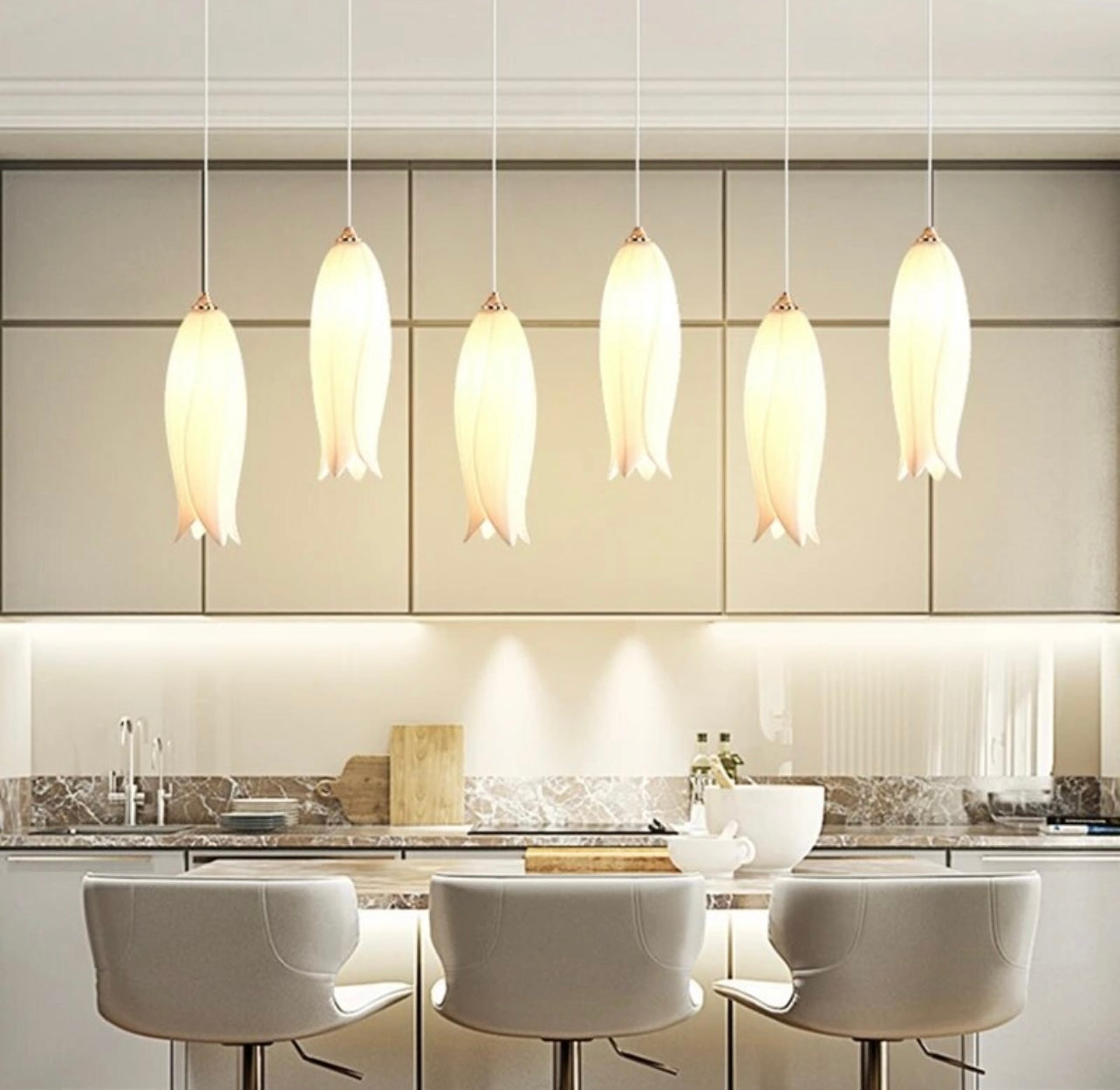 Tulip Staircase Pendant Chandelier