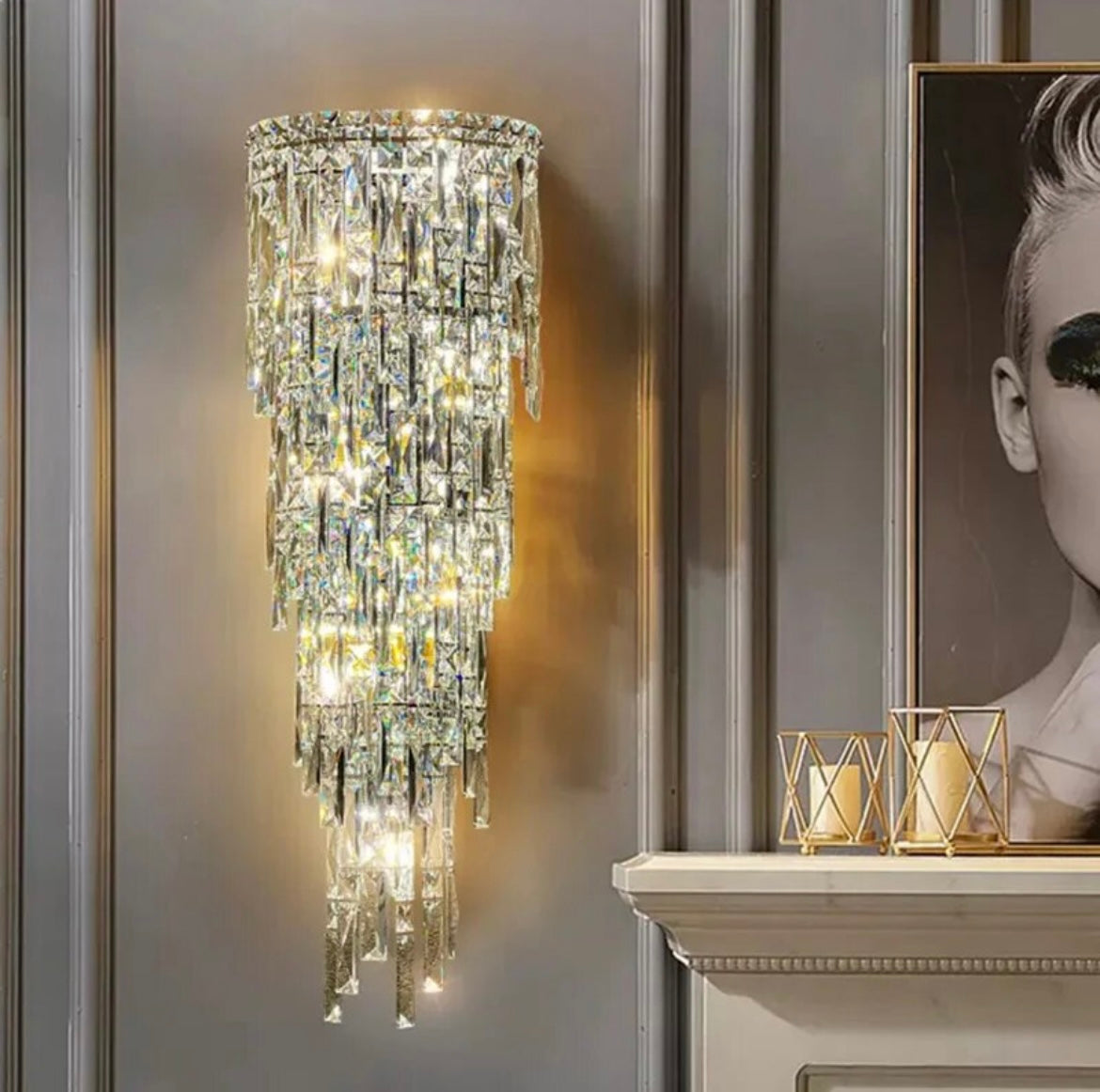 Villa Duplex Crystal Wall Lamps