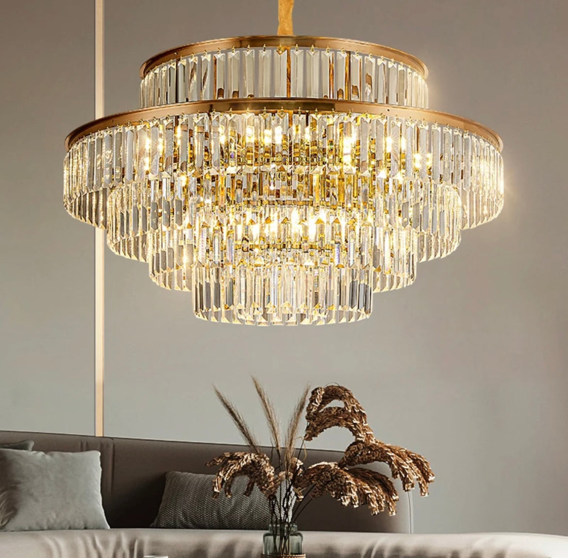 Villa Light Luxury Crystal Chandelier