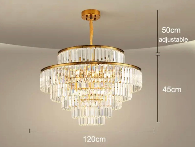 Villa Light Luxury Crystal Chandelier lights