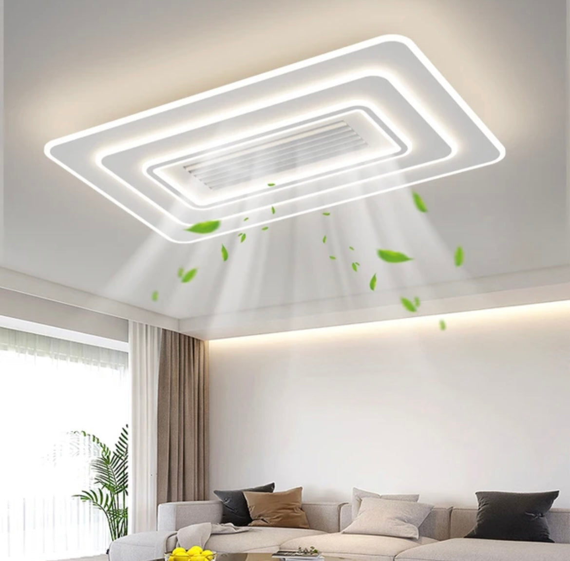 White Ceiling Lights with Fan