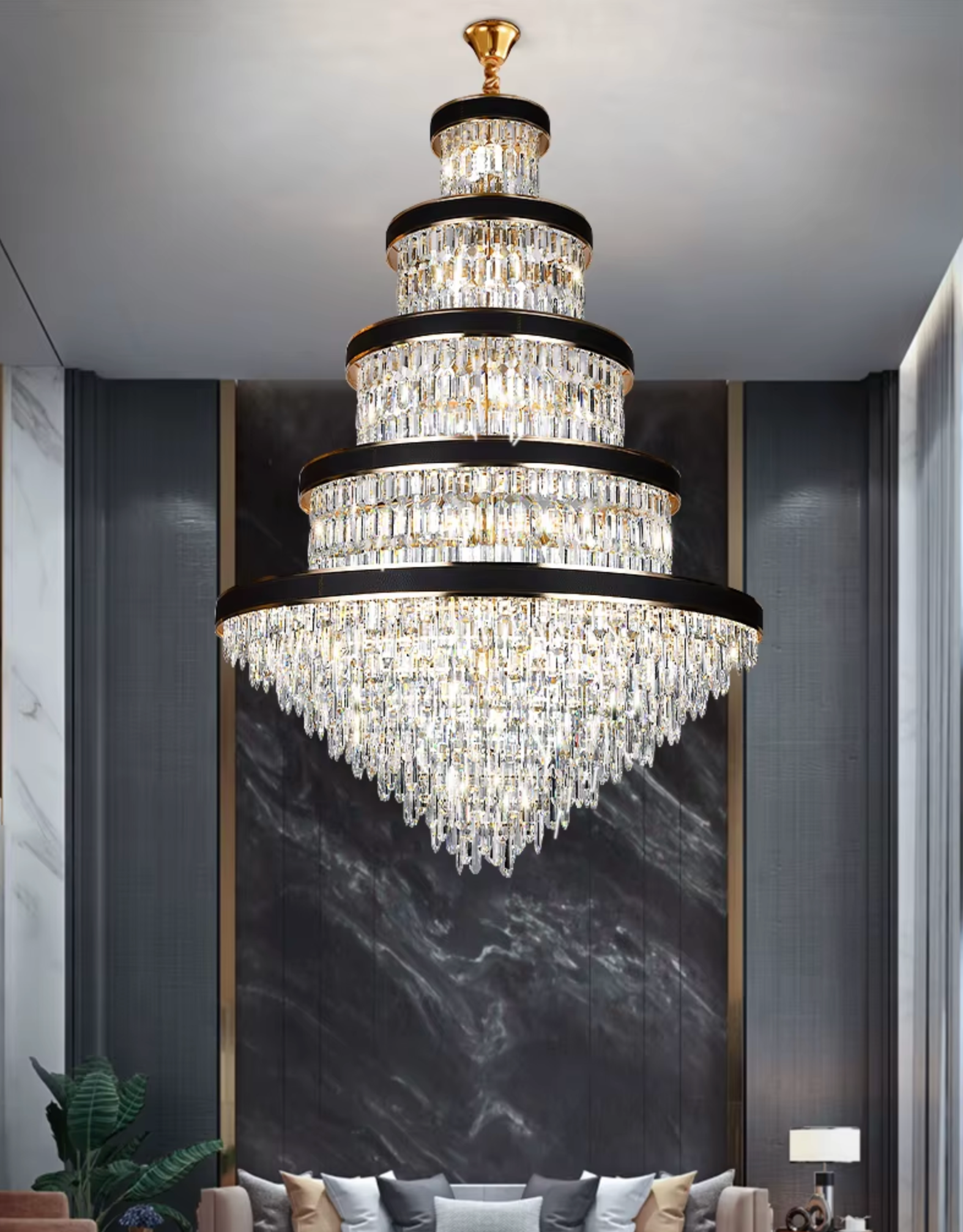 luxury chandelier for large spaces
