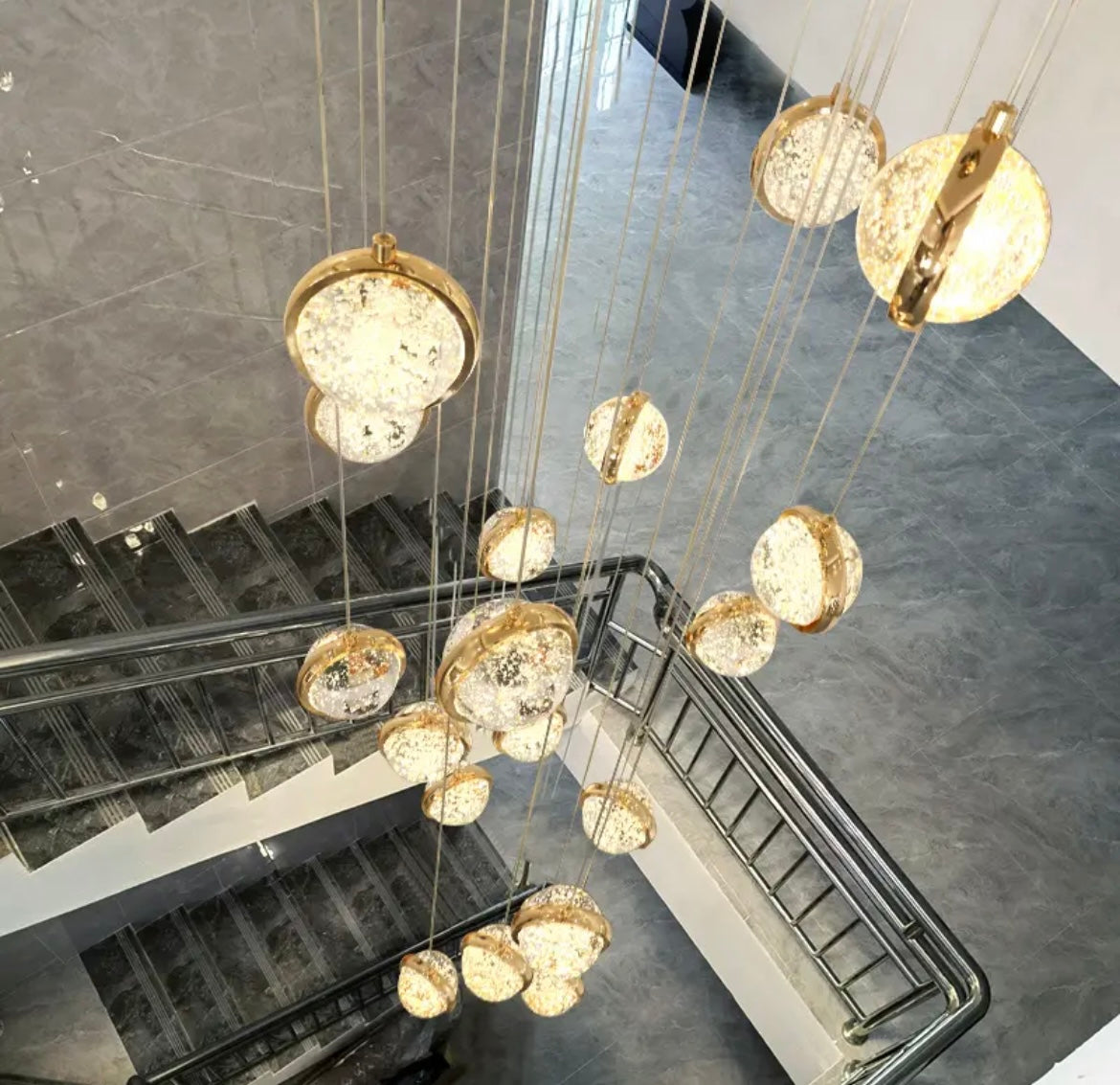 Long hanging ball lights