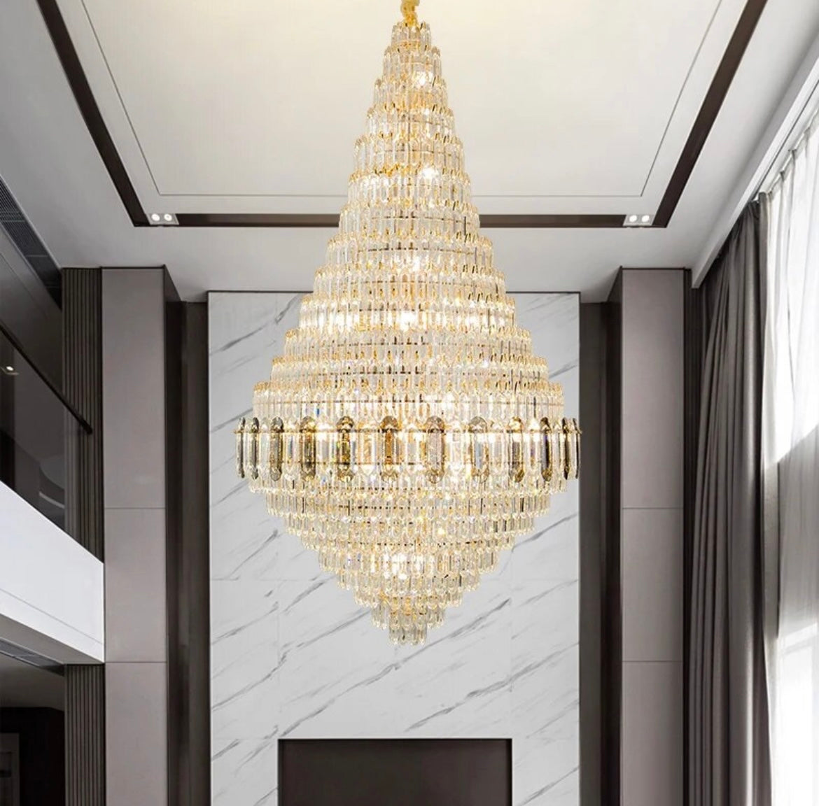 gold chandelier crystal