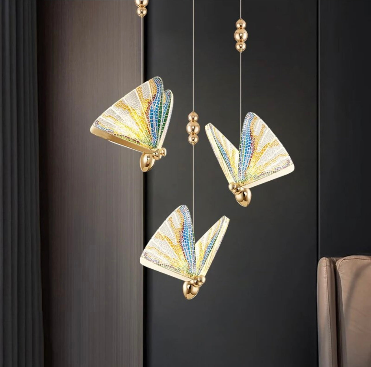 butterfly crystal chandelier